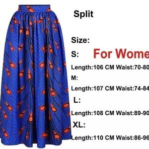 Multicolored print skirt
